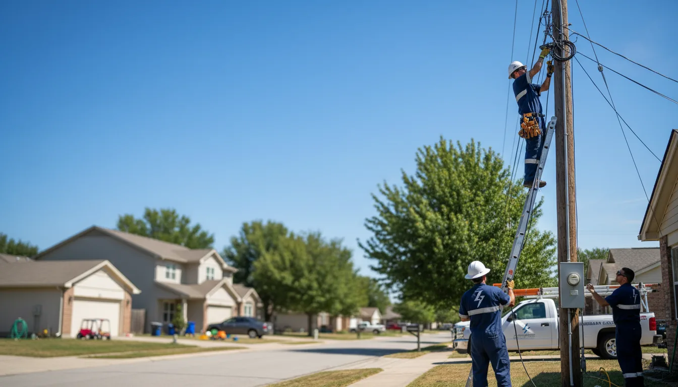Residential electrician providing installation services in Low Moor, IA